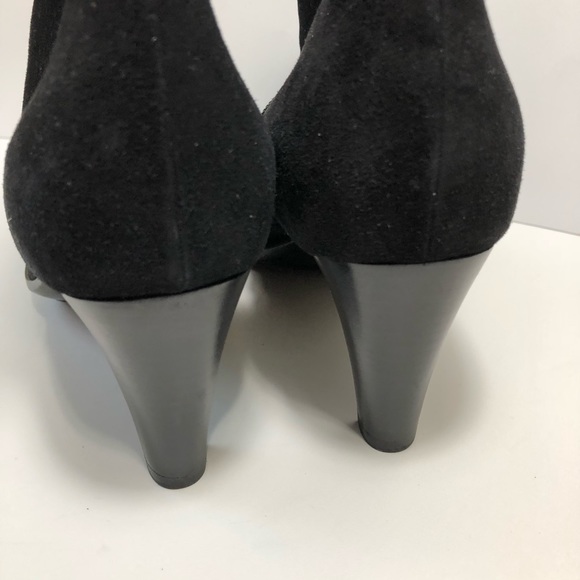 Aquatalia black suede heeled boots size 10 - Picture 5 of 8